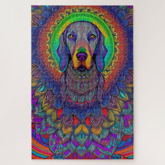 Weimaraner Mandala Weimmandala Quebra-cabeça