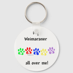 Weimaraner Walks - Chaveiro