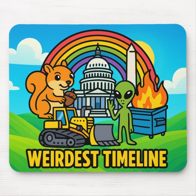 Weirdest Timeline Mousepad by Phil Elmore (Frente)