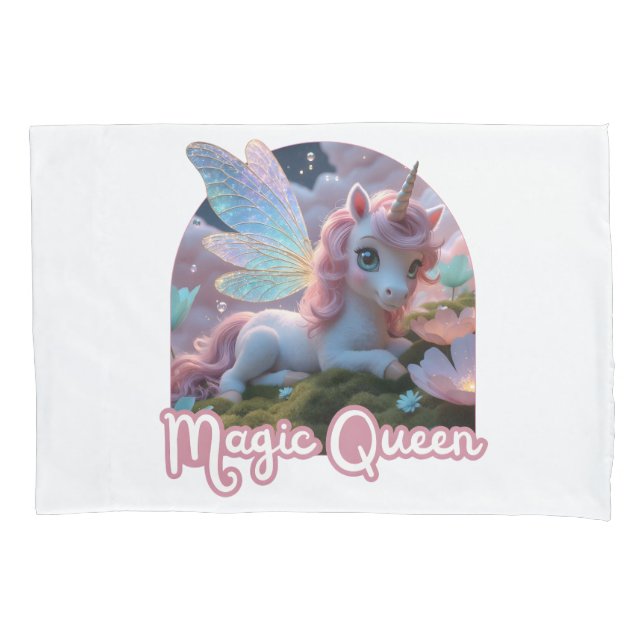 Weißes Einhorn mit Flügeln - Magic Queen (Frente)