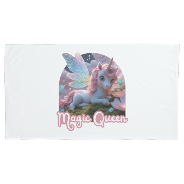 Weißes Einhorn mit Flügeln - Magic Queen (Frente)