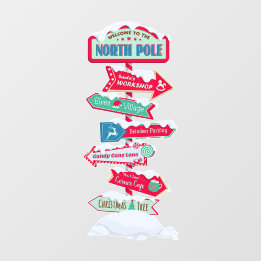 Welcome To The North Pole Sign Post Christmas