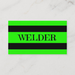 Welder Neon Green Cartão de visita