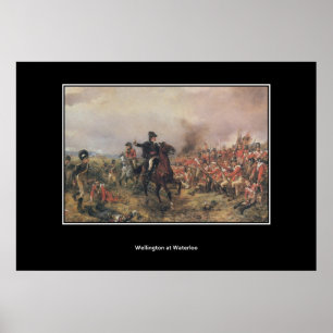Wellington no poster vintage de Waterloo