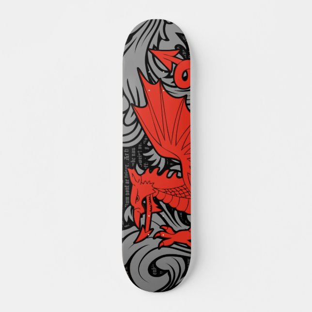 Welsh Dragon Skateboard Deck (Frente)