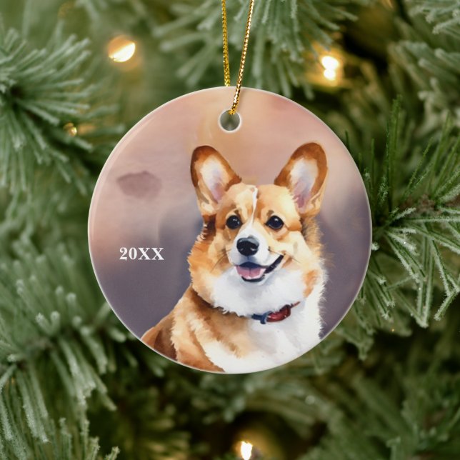 Welsh Pembroke Corgi Enfeites de natal (Árvore)