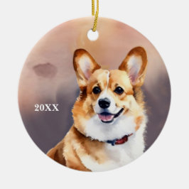 Welsh Pembroke Corgi Enfeites de natal