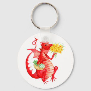 Welsh Red Dragon Chaveiro