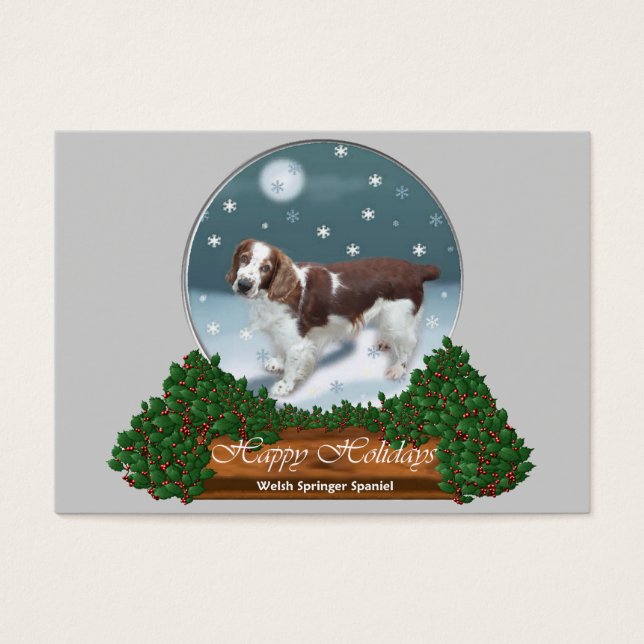 Welsh Springer Spaniel presentes de Natal (Frente)