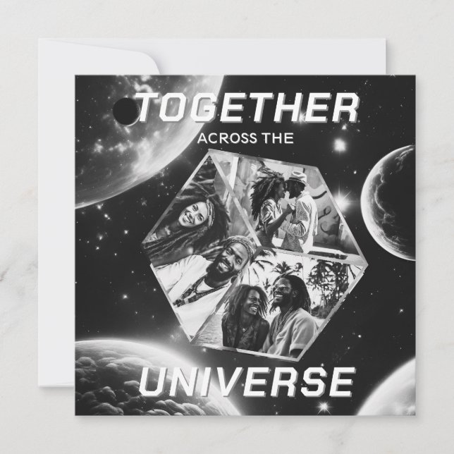 Weltraum Gruß Universum Erinnerungsfotos 3D Würfel (Frente)