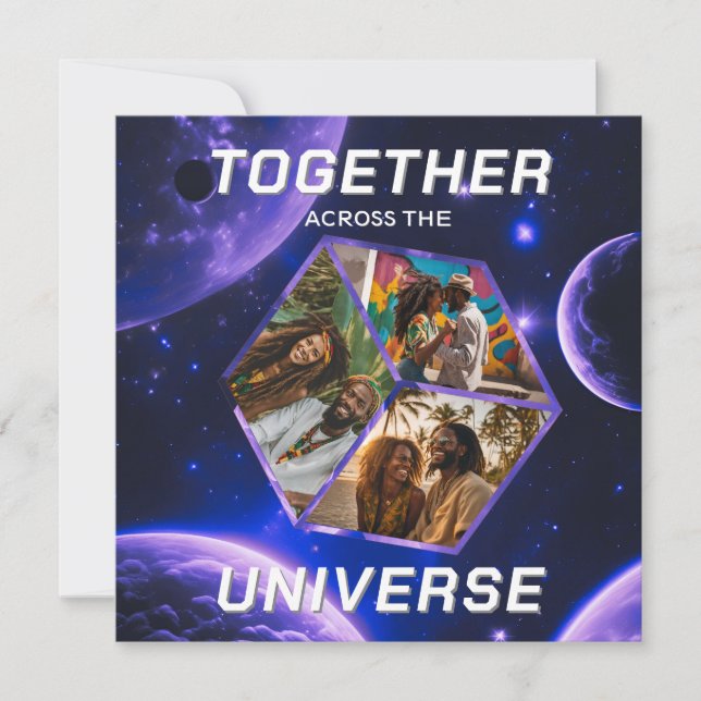 Weltraum Gruß Universum Erinnerungsfotos 3D Würfel (Frente)