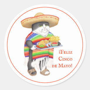 WENDELITO Cinco de Mayo — grandes adesivos redondo