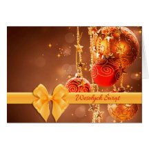 Wesolych Swiat - Cartão de Natal Feliz