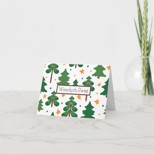 Wesołych Świąt, Cartão de Natal polonês (Frente)