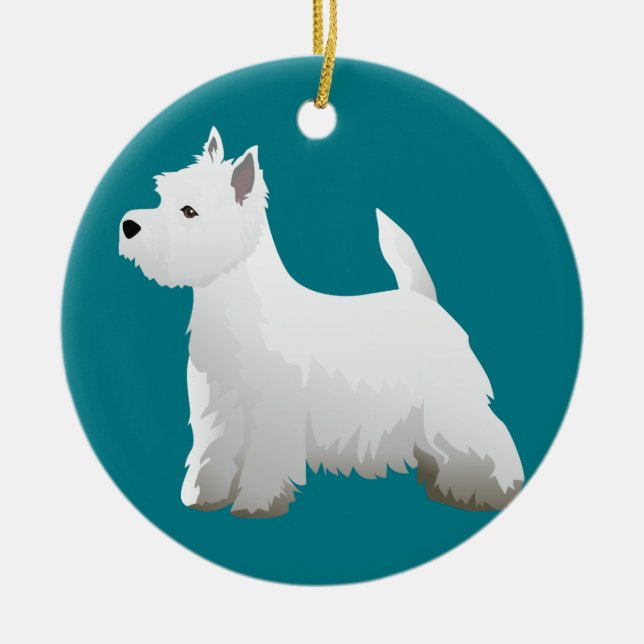 West Highland White Terrier Basic Brevee Design (Frente)