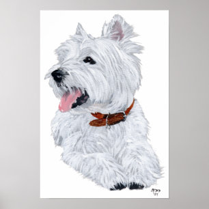 West Highland White Terrier Chef Poster