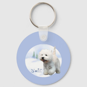 West Highland White Terrier Noel Chaveiro