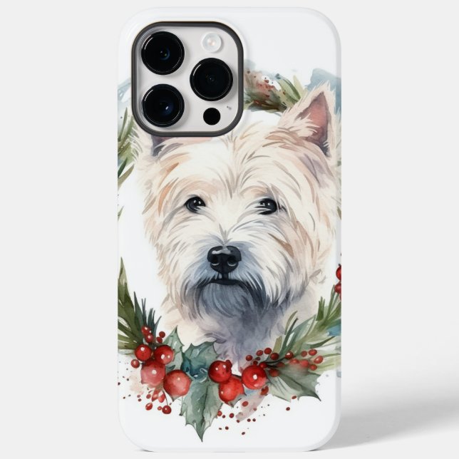West Highland White Terrier Wreath de Natal (Verso)