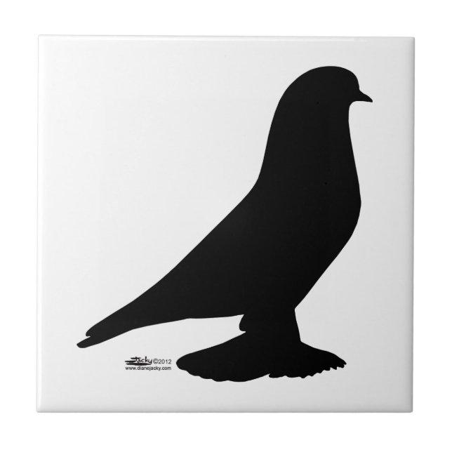 West of England Pigeon Silhouette (Frente)
