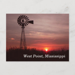 West Point, cartão postal Mississippi
