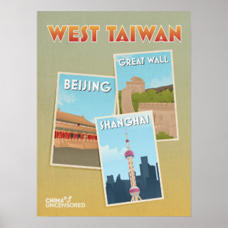West Taiwan Poscards Poster de 18" x 24"