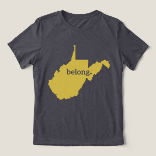 West Virginia Map Belong State Pride