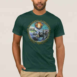 West Virginia Rebellion para a camisa Patriota dos
