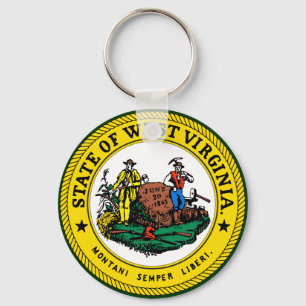 West Virginia Seal Chaveiro