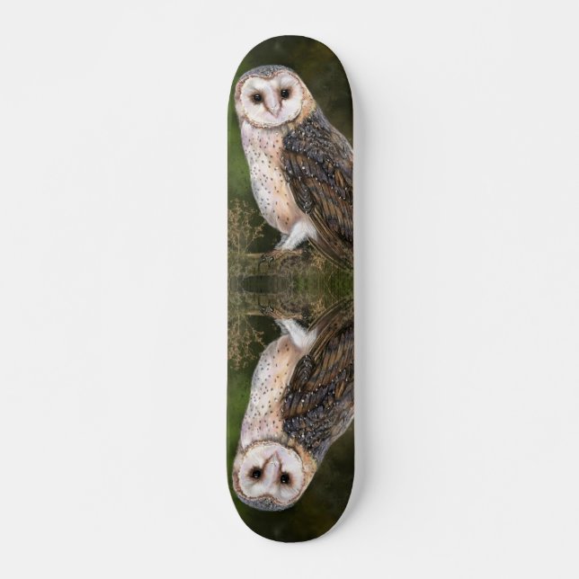 Western Barn Owl Skateboard (Frente)