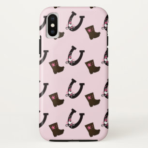 Western Cowboy Boots Capa de telefone Celular em F