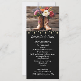 Western Cowboy Boots Floral Elegante Mason Jar