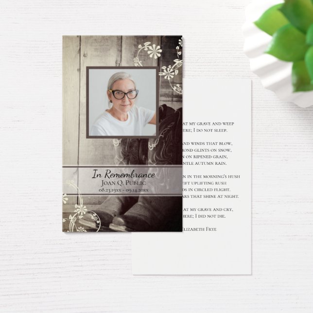 Western Cowboy Boots Oração Memorial Funeral (Mesa)