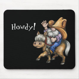 Western Cowboy Gnome Mousepad