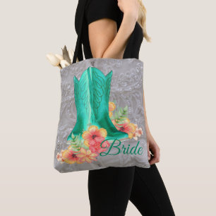 Western Cowgirl Boots Noiva Tote Bag
