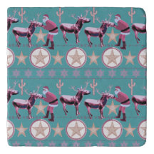 Western Donkey Christmas Gingerbread Texas Star