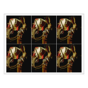 Western Tack Party Hoedown Celebra Rótulos de Vinh