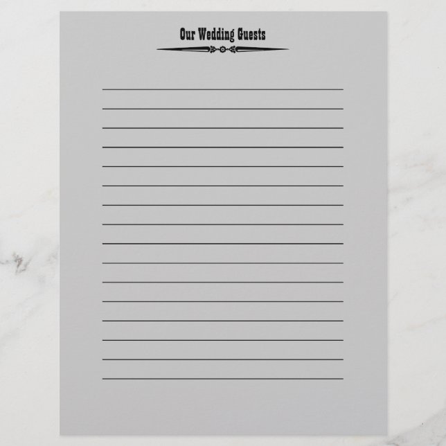 Western Wedding | Páginas do Registro de Convidado (Frente)