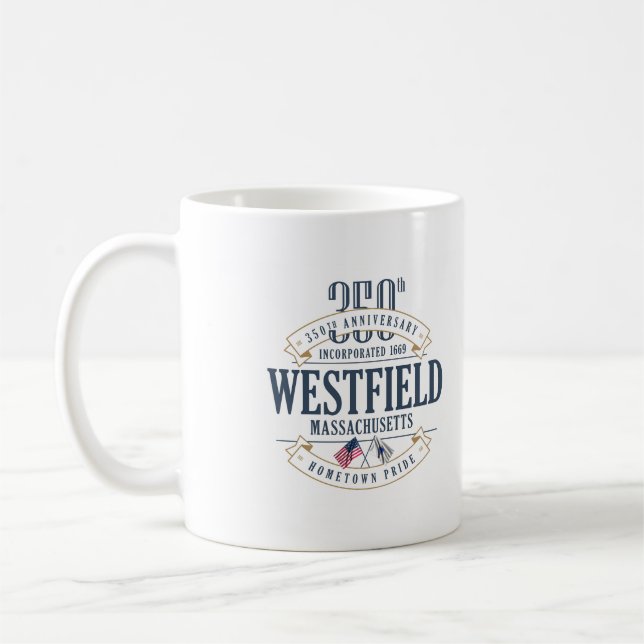 Westfield, massa., 350th caneca de café do (Esquerda)