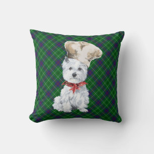 Westie em ALMOFADA Xadrez