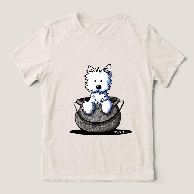 Westie Halloween Cauldron Cutie (Design frontal)