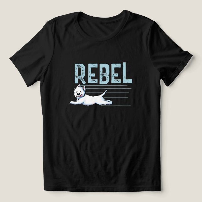 Westie Rebel T-Shirt (Design frontal)
