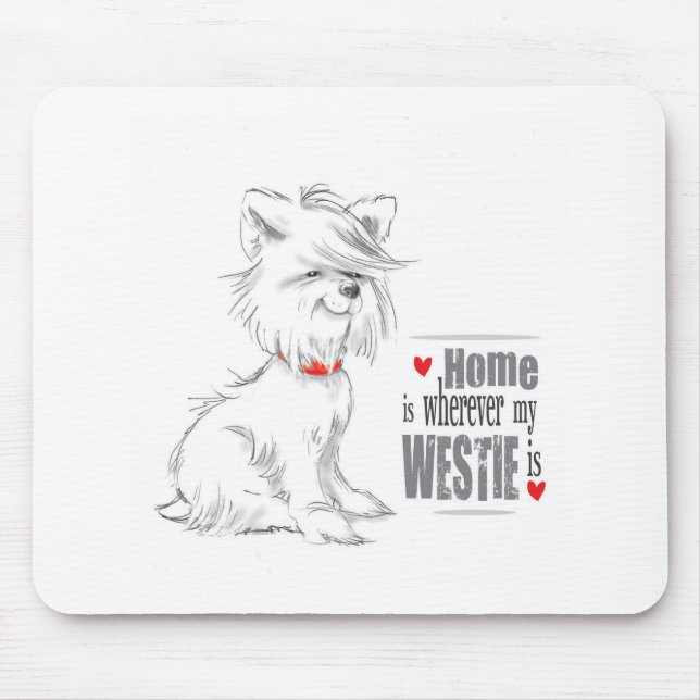 Westie Terrier MousePad (Frente)