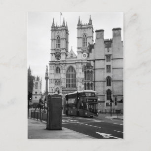 Westminster Abbey, cartão postal britânico de Lond