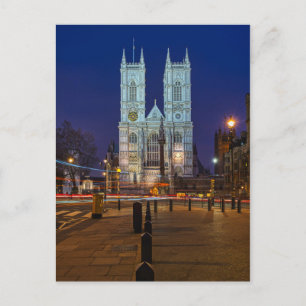 Westminster Abbey, cartão postal britânico de Lond