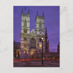 Westminster Abbey, cartão postal britânico de Lond