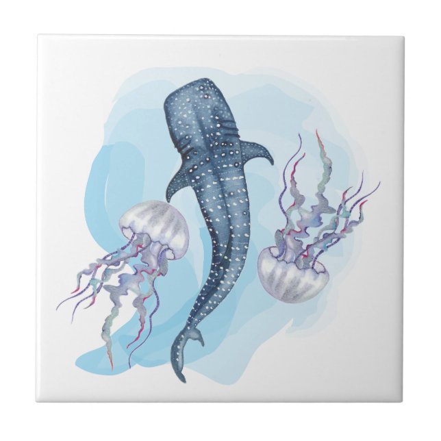 Whale Shark. Watercolor (Frente)