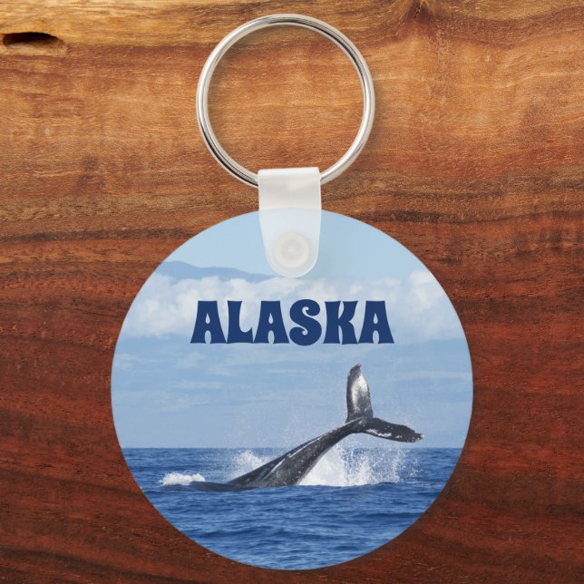 Whale Tail Alaska Chaveiro Gift (Frente)