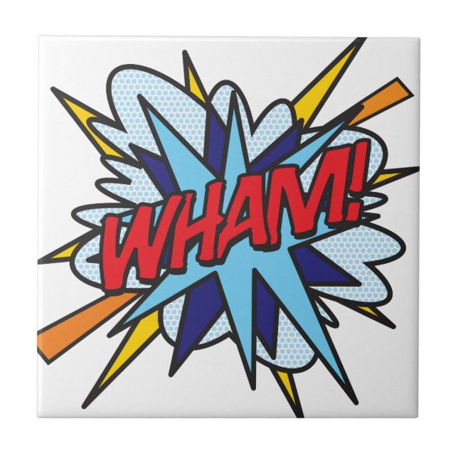 WHAM Diversão Retro Quadrinho Pop Art (Frente)