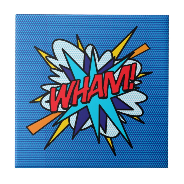 WHAM Diversão Retro Quadrinho Pop Art (Frente)