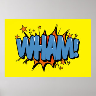 Wham - Sinal de banda desenhada / Poster